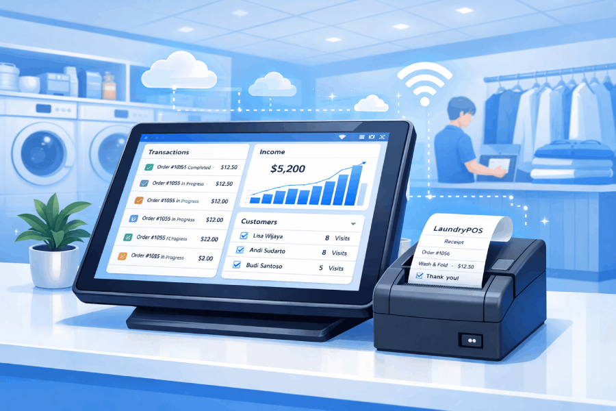 Cara Kerja LaundryPOS Cloud: Sistem Kasir Laundry Modern Berbasis Cloud